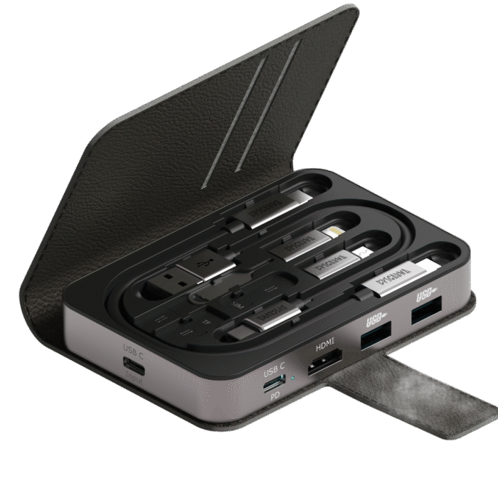 Multi-Functional USB-C Hub & Cable Kit - Black