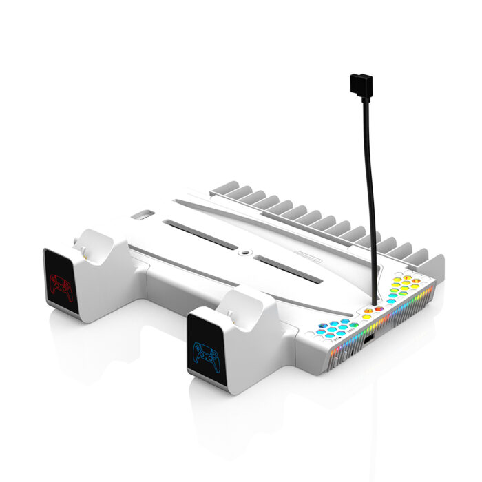 PS5 Cooling and Charging Station (Compatible with PS5/PS5 Slim/ PS5 Pro)
