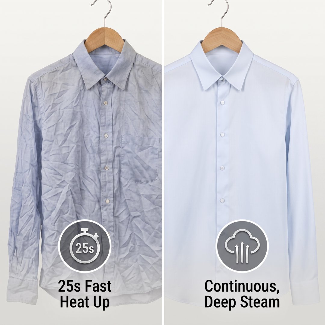 Portable Garment Steamer - Gray
